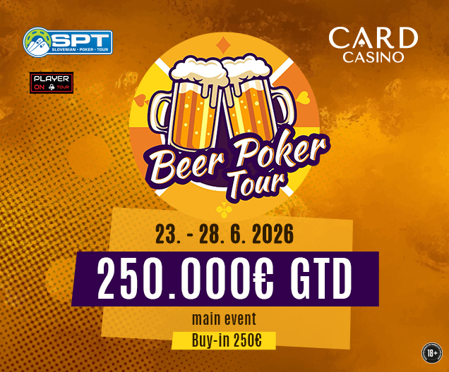 Beer Poker Tour du 23 au 28 juin 2026